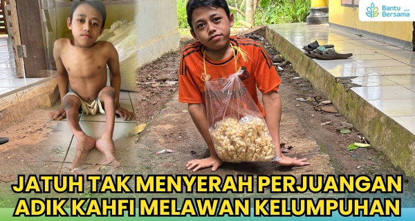 16 Tahun Tak Bisa Jalan, Bantu Kahfi Melawan Kelumpuhan