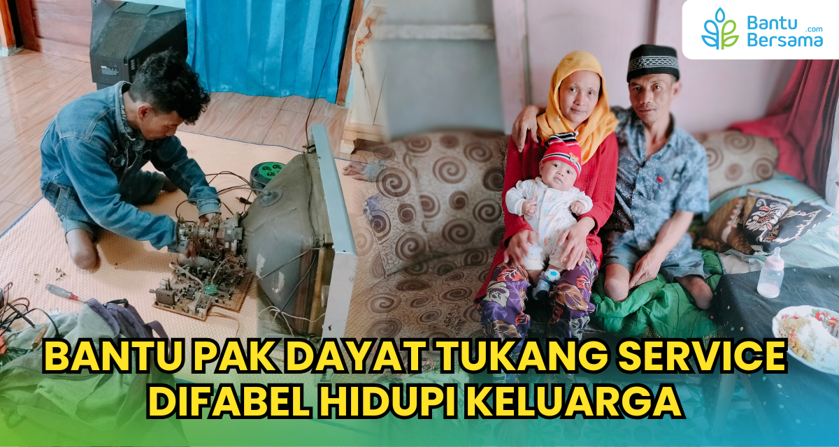 Bantu Pak Dayat Tukang Service Difabel Hidupi Keluarga