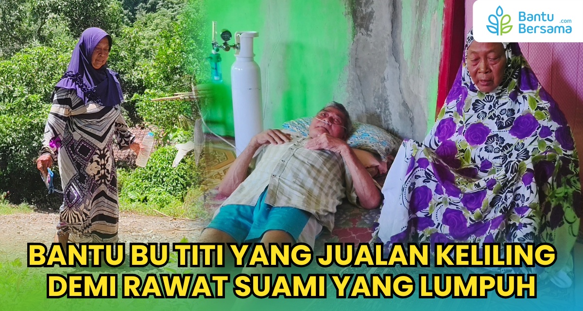 Jualan Keliling Demi Rawat Suami Yang Lumpuh