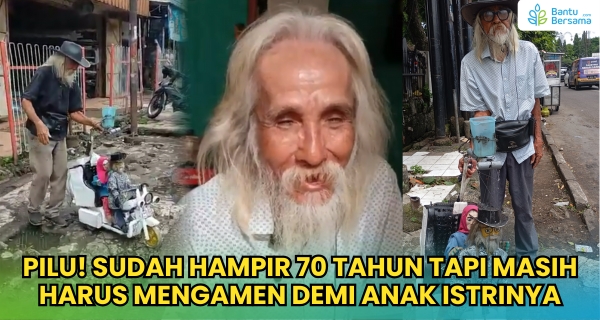 Kerja Keras Pangamen Lansia Untuk Istri Dan Cucu-cucunya