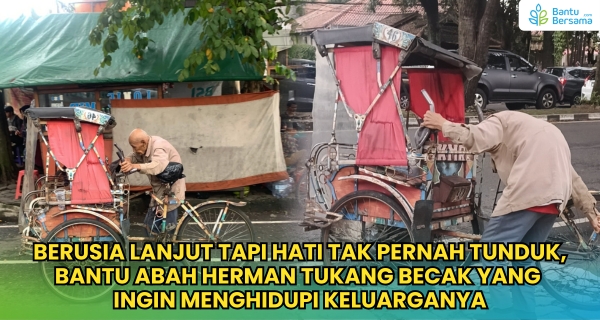 Menghidupi Keluarga Lewat Becak Tua