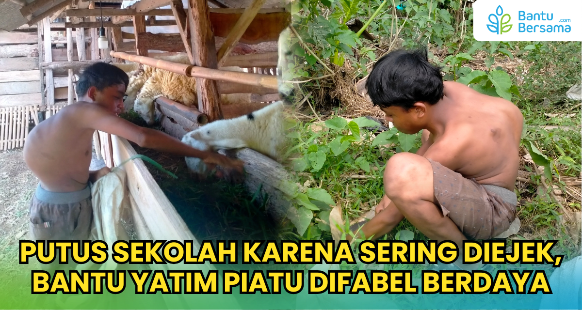Putus Sekolah Karena Sering Diejek, Bantu Yatim Piatu Difabel Berdaya