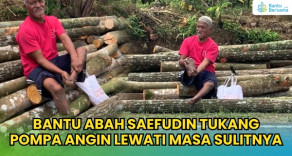 Bantu Abah Saefudin Tukang Pompa Angin Lewati Masa Sulitnya