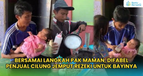 Bersamai Langkah Pak Maman, Difabel Penjual Cilung Jemput Rezeki Untuk