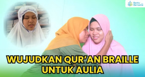 Wujudkan Mimpi Aulia Menjadi Penghafal Quran Braille
